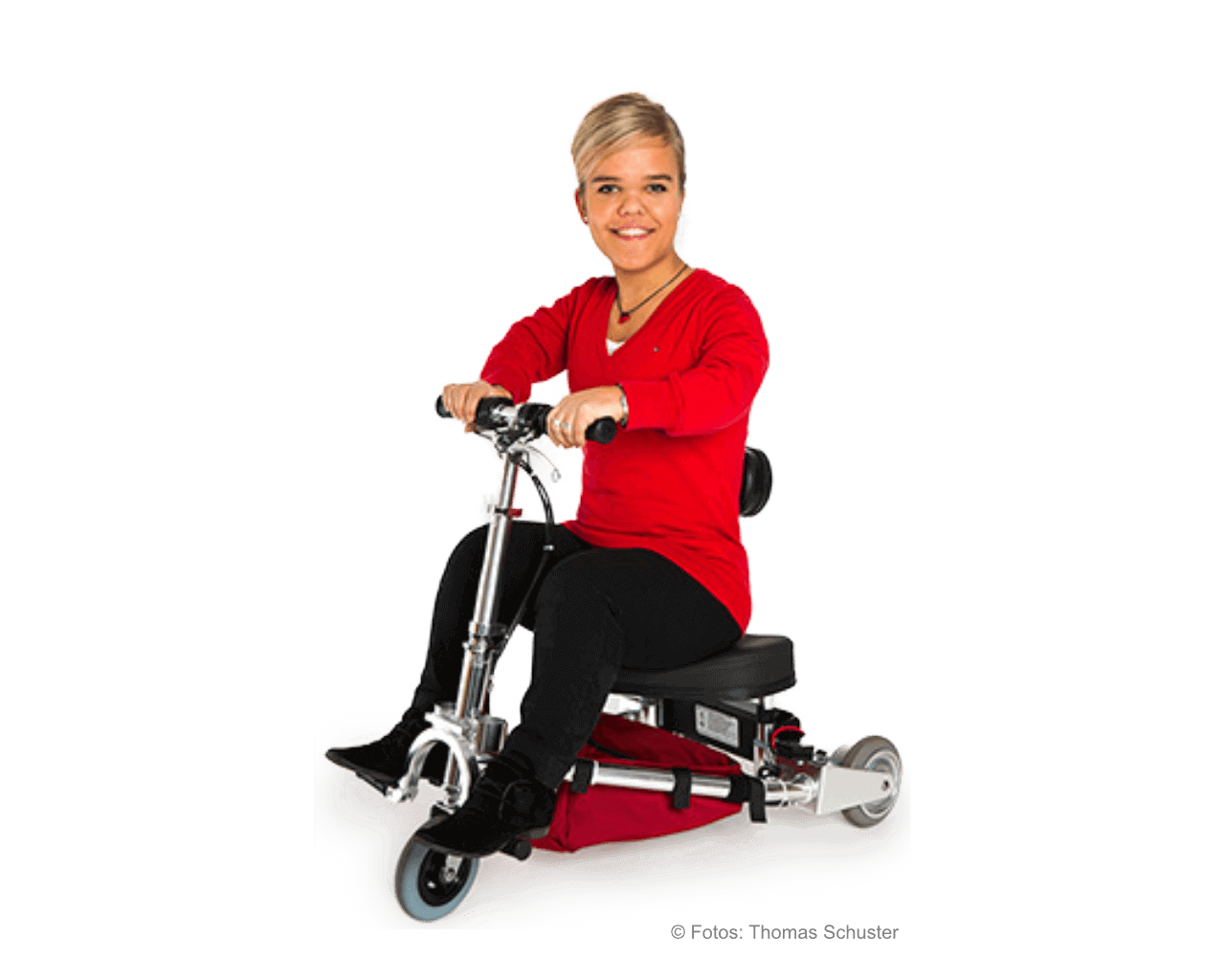 Lo scooter elettrico per disabili TravelScoot Junior per le persone di bassa statura