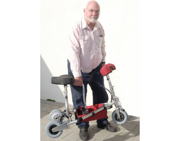 Mobility Scooter für eine Reise verpackt